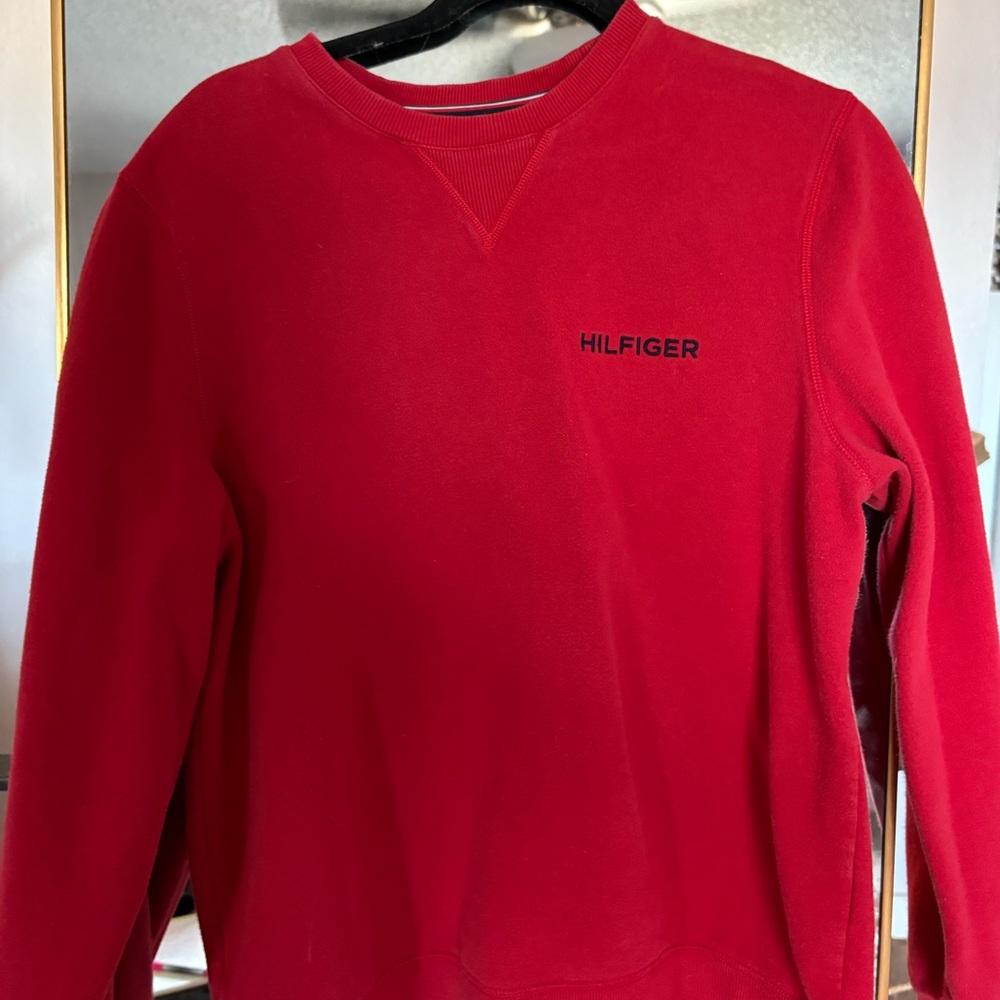Size medium Tommy Hilfiger red crew neck
